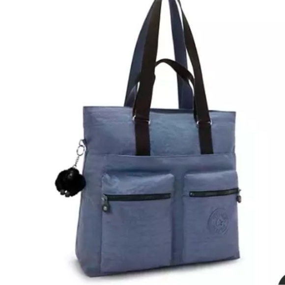 Kipling India 16” laptop top tote bag in blue  color Lover Totebag Rusta - Picture 1 of 14